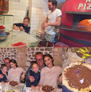 Una pizza per speciale per Gigi D'Alessio e famiglia