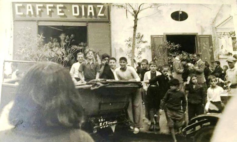 IL BAR CAFFE' DIAZ DI PIAZZA CROCE A PORTO D'ISCHIA ANNI '40